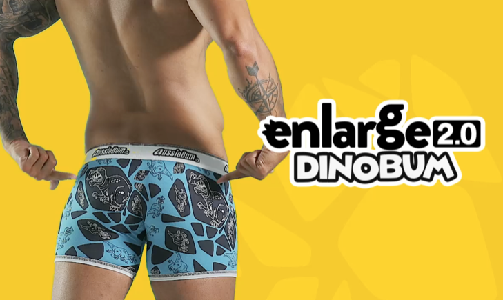 Push Up Boxerky AussieBum Enlarge 2.0 Dino Blue5 - kópia_729px